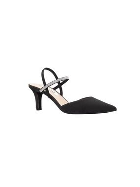 New Nina Billie Black Slingback Evening Pumps Formal Black Tie Wedding Party